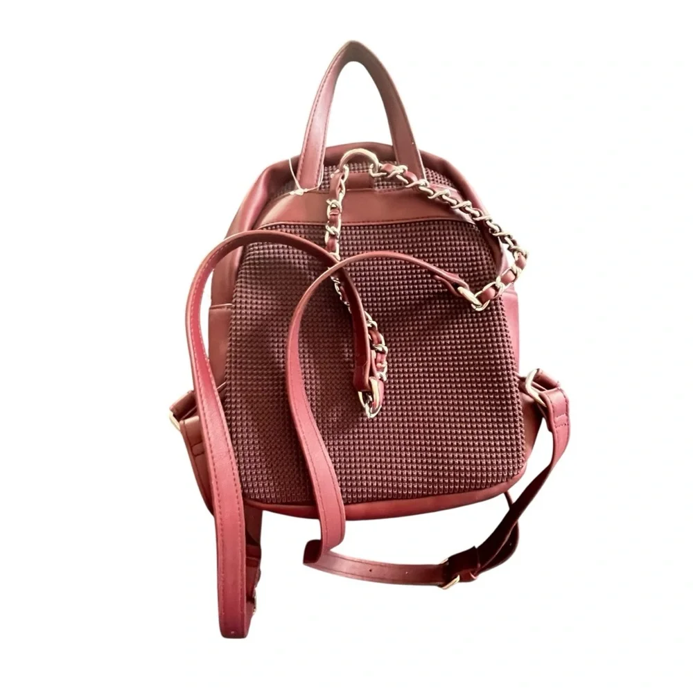 Steve Madden Embellished Rhinestone Mini Backpack - Picture 3 of 5